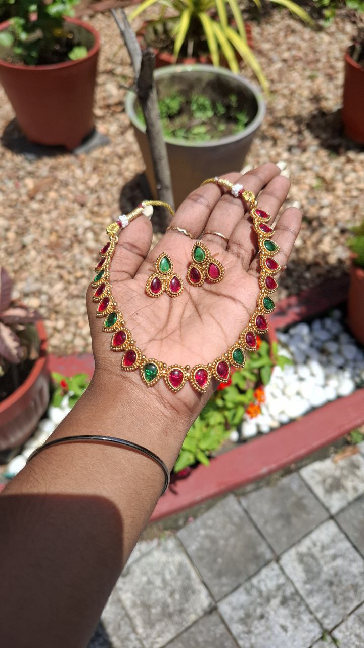 Ruby Emerald Bilss Necklace