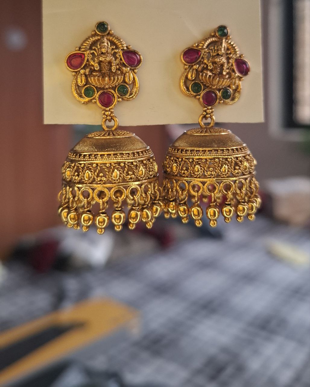 Lakshmi’s Grace Jhumkas
